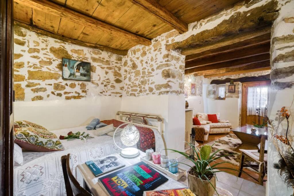 Traditional Cretan Stone House In The Center Of Crete Litos Екстер'єр фото